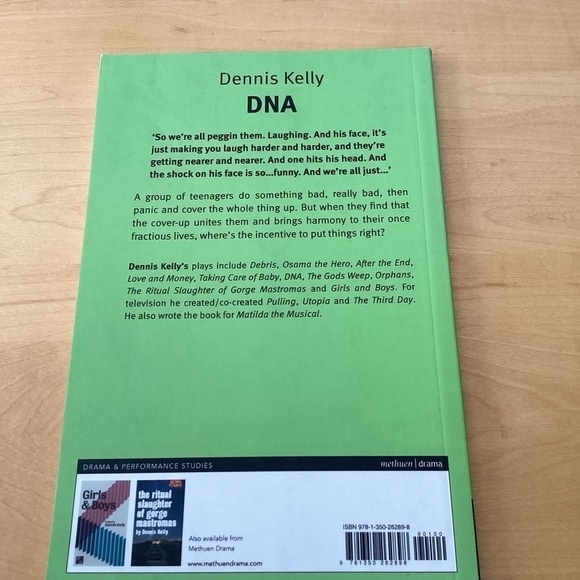 Book -  Play Manuscript DNA by Dennis Kelly - Picture 2 of 3